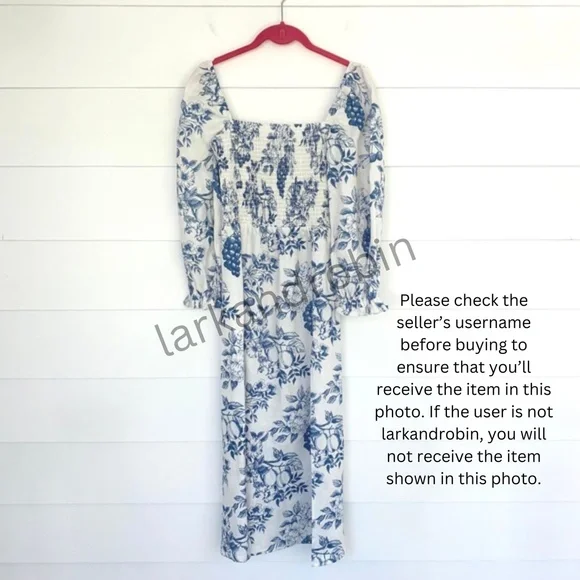 NEW Reformation Gitane Linen Dress Corsica Small - Picture 15 of 17